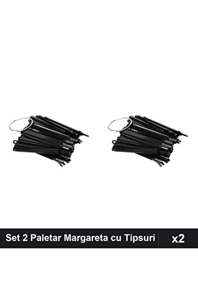 NAİLS Set of 2 Margareta Ring Palette, 50 Square Tips Semi-permanent Nail Pol...