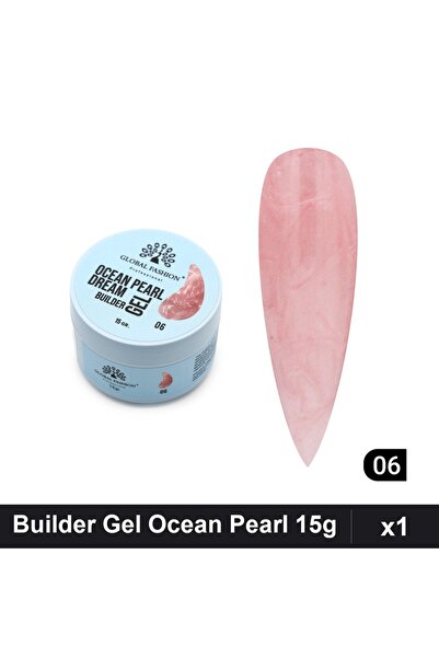 global fashion Builder Gel Ocean Pearl Dream Nr.06 15g, Constructie Unghii Ge...