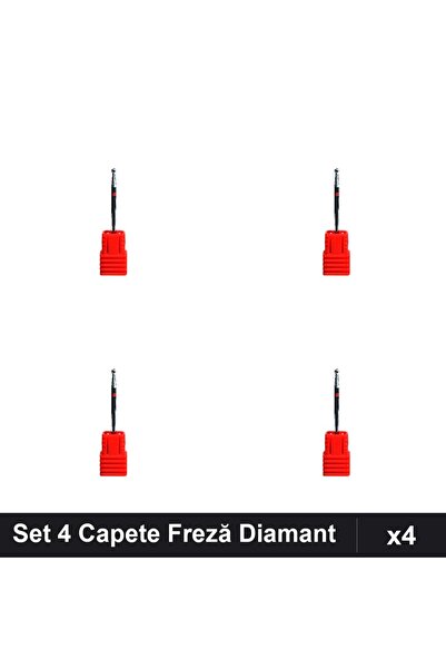 NAİLS Set 4 Capete Freză Diamant Unghii, Manichiură Profesională, Accesorii P...