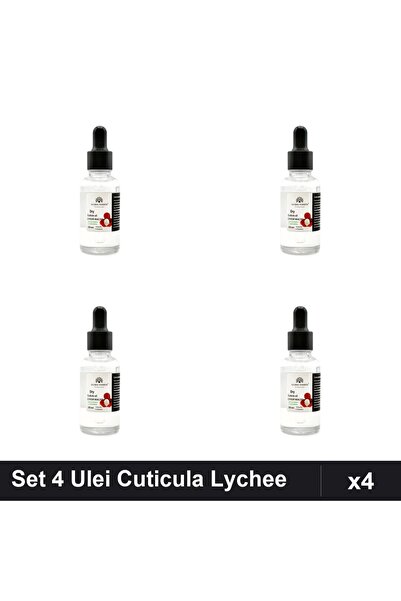 global fashion Set 4 Uleiuri Cuticula cu Pipeta, Aroma Lychee 30ml, Ingrijire...