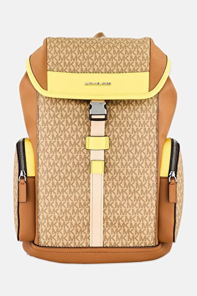 Michael Kors Men Brand Logo Backpack, Brown