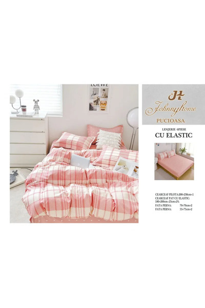 Pucioasa Lenjerie de pat Finet 6 piese cu elastic-T275