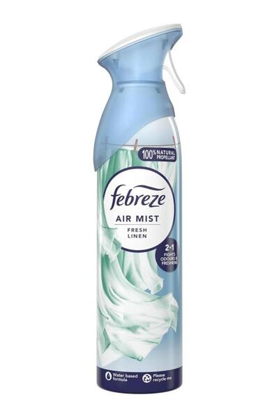 Febreze معطر جو بالكتان 185 مل - رائحة كتان منعشة، مزيل الروائح للمنزل، تركيب...