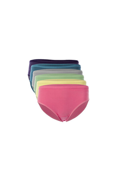 CARINA Set of 6 Women's Panties Cotton Wide Rib - Uw 3111