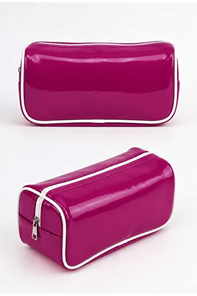 Mas'dala EGAR Shiny Patent Leather Makeup Bag Waterproof Large Volume Stylish...