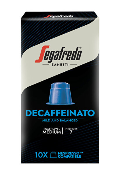 Segafredo كبسولات زانيتي إسبريسو بير تي منزوعة الكافيين ×10 51 جرام - قوة 7