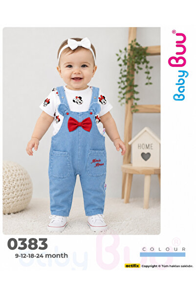 Baby Buu Short Sleeved T-Shirt Girls Salopet Two-Piece Set 383