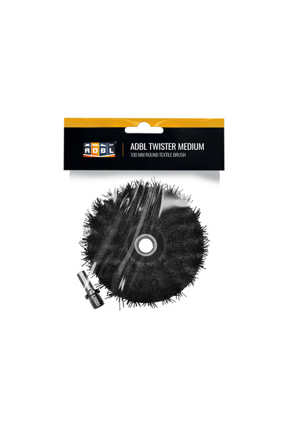 ADBL Medium textile brush with Adbl drill adapter, 100mm