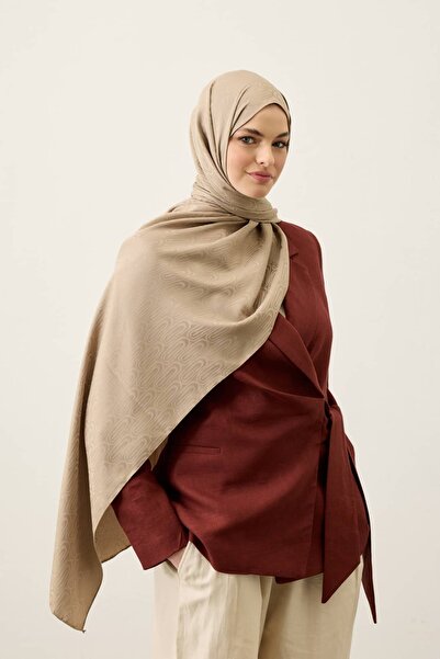Modakaşmir Ritma Pattern Silky Jacquard Shawl