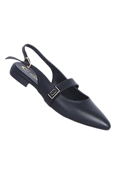 Ayakcenter Byn Ayışığı By32 Skin Black Γυναικεία Flat Παπούτσια Μπαλαρίνας