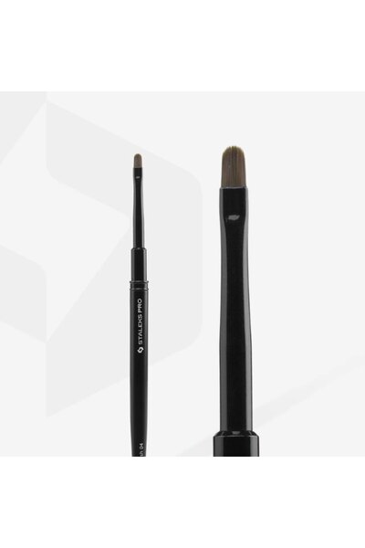 STALEKS Expert Gel Oval Nail Brush with Cap, Size 4