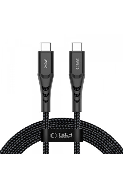 Tech-Protect Cablu Date si Incarcare USB-C - USB-C UB11T Ultraboost, 240W, 2m...