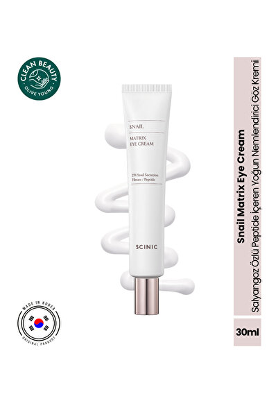 SCINIC Snail Matrix Eye Cream 30ml Salyangoz Özü ve Peptide İçeren Yoğun Neml...