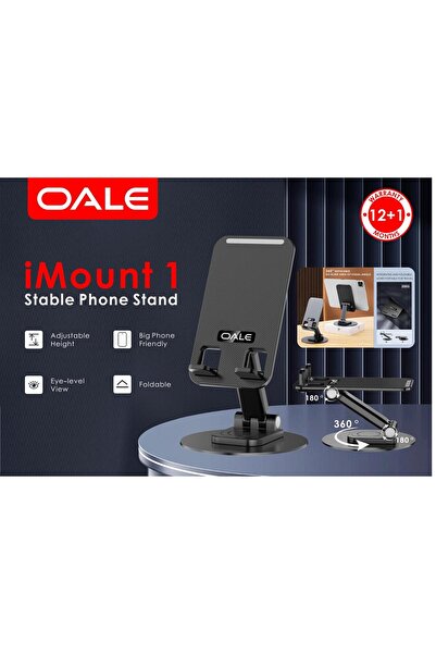 OALE I-Mount 1 Stable Phone Stand – Adjustable Desktop Mobile Holder