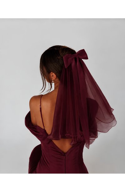 ecrin tuhafiye hobi Bordo Taraklı Gelin Aksesuarı, Nikah Kebi, Gelin Duvağı, ...