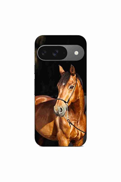 OEM Husa compatibila cu Google Pixel 9 Silicon Gel Tpu Model Cal pe Fundal Negru