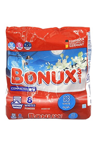 Vader Detergent Bonux Manual 400 g 3 în 1 Alb Liliac 8 spalari