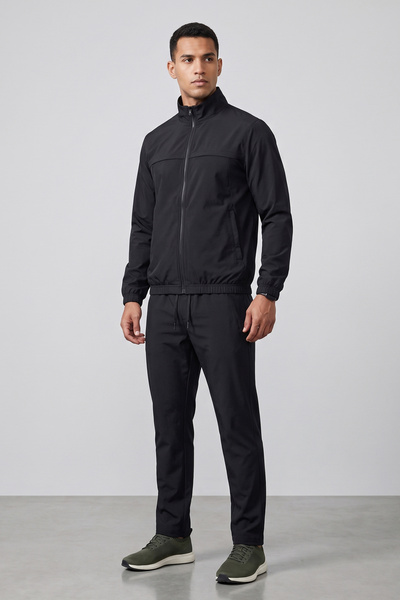 OBJE Men's Black Tracksuit Set