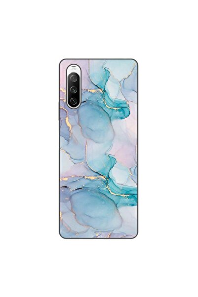 OEM Husa compatibila cu Sony Xperia 10 III Silicon Gel Tpu Model Abstract Wat...