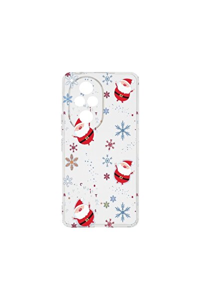 bestcase ¬Æ Husa Clear Silicon 2MM, Compatibila Cu Honor 200, Xmas - Santa Cl...