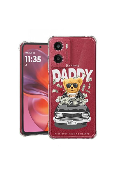 bestcase Θήκη συμβατή με Motorola Moto E15, Αντικραδασμική 1.5MM, Σχέδιο Μπαμ...