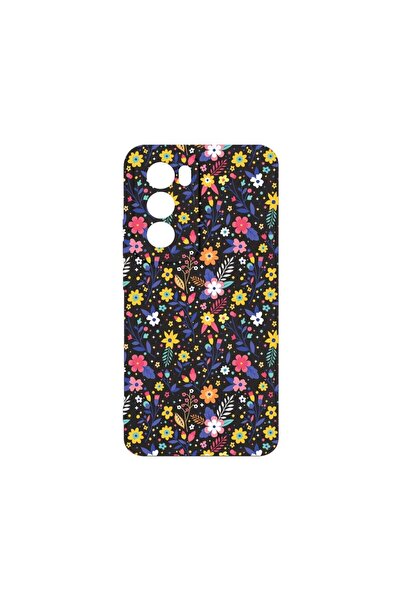 bestcase ¬Æ Husa Premium Silicon, Compatibila Cu OPPO Reno12 Pro, Flower Patt...
