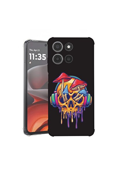 bestcase ¬Æ Husa pentru Motorola Moto G15, Anti Shock 1.5MM, Skull Mushroom, ...