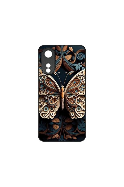 bestcase Λεπτή Γυάλινη Θήκη, Συμβατή με OPPO A78 5G / A58 5G, Πεταλούδα Ομορφ...