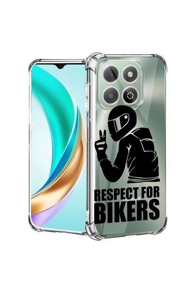 bestcase ¬Æ Husa compatibila Honor X8C, Anti Shock 1.5MM, Respect For Bikers,...