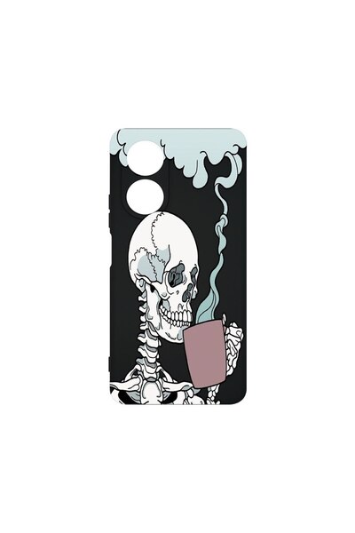 bestcase ¬Æ Husa Premium Silicon, Compatibila Cu Motorola Moto E14, Skull, SL...