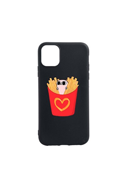 bestcase Husa Silicon I Love Chips, compatibila cu Xiaomi Mi 11 Lite 5G / 4G,...
