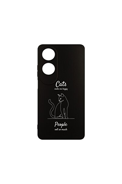 bestcase ¬Æ Husa Slim Silicon pentru OPPO A38 / A18, Cats Make Me Happy, 1714...