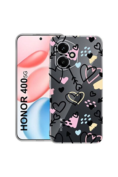 bestcase Διαφανής Θήκη Σιλικόνης για Honor 400, Σύμβολα Αγάπης, 2036423 T 764