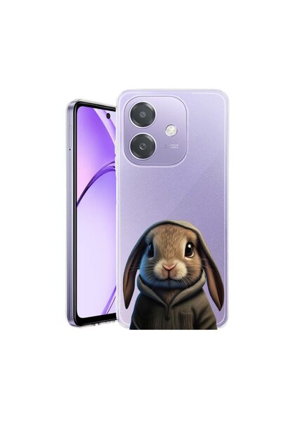 bestcase Husa pentru OPPO A40 / A40M, BestCase¬Æ Clear Silicon 2MM, Sweet Rab...