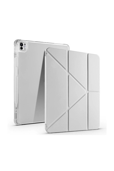 zore Apple iPad Air 13 2025 M3 Kılıf Tri Folding Kalem Bölmeli Standlı Kılıf