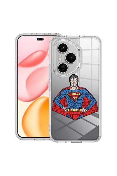 bestcase ¬Æ Husa Clear Silicon pentru Honor 400 Pro, Calligraphy Superman, 20...