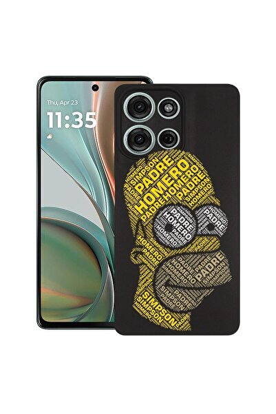 bestcase Θήκη για Motorola Moto G15, Καλλιγραφία Homer Simpson, Λεπτή σιλικόν...