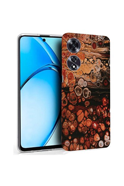 bestcase ¬Æ Husa pentru OPPO A60 4G, Clear Silicon 2MM, Wood Pattern, Antisoc...