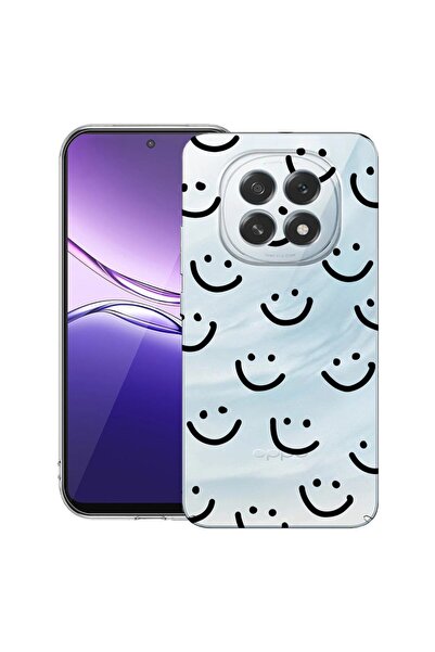 bestcase ¬Æ Husa pentru OPPO F29 cu Design Smiley, Clear Slim Silicon, Antiso...