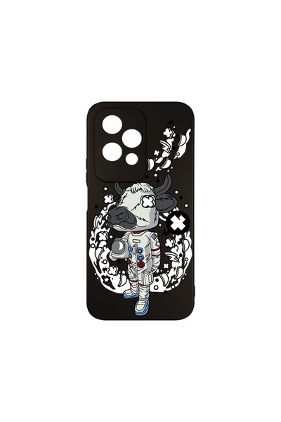 bestcase ¬Æ Husa Premium Silicon, Compatibila Cu Honor 200 Lite, Cow Astronau...