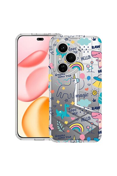 bestcase Прозрачен силиконов калъф за Honor 400 Pro, Еднорог - Мечтите се сбъ...