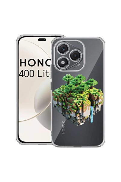 bestcase Husa pentru Honor 400 Lite 5G, BestCase¬Æ Clear Silicon 2MM, Minecra...