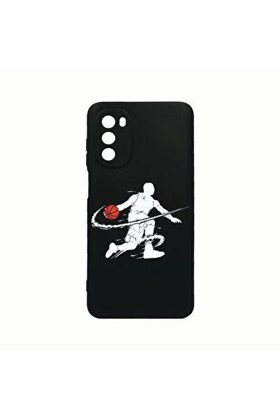 bestcase Husa Silicon, Compatibila cu Motorola Moto G82 / Moto G52, Basketbal...