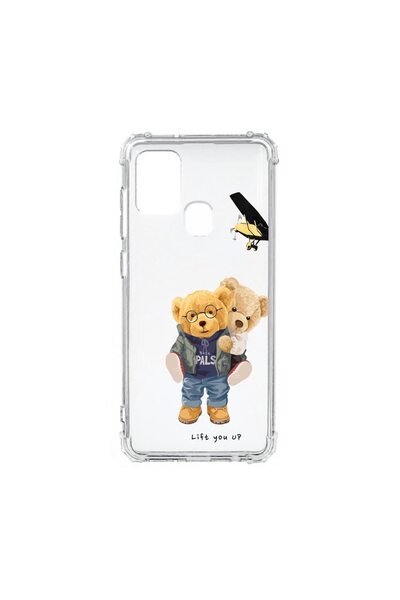 bestcase Husa Silicon Anti Shock, Compatibila Cu Motorola Moto E30, Teddy Bea...