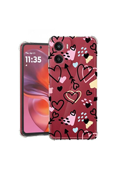bestcase Θήκη για Motorola Moto G05, Αντικραδασμική 1.5MM, Σχέδιο με σύμβολα ...