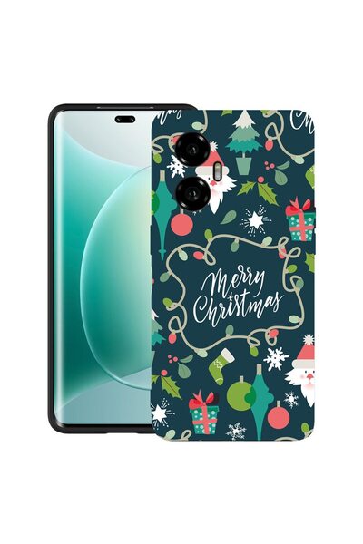 bestcase Θήκη για Honor 300 με σχέδιο Καλά Χριστούγεννα, TPU Ματ Εξαιρετικά Λ...