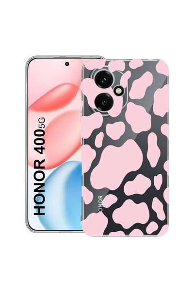 bestcase Διαφανής Θήκη Σιλικόνης για Honor 400, Ροζ Αγελάδα, 2036423 T 786