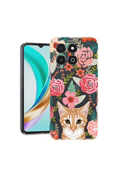 bestcase Husă pentru Honor X6b, BestCase® Silicon transparent 2MM, Pisică și ...
