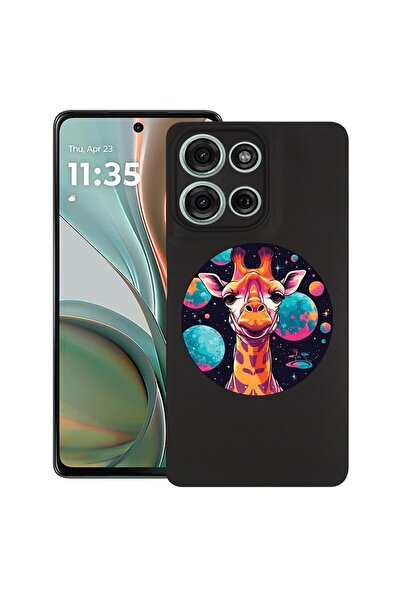 bestcase Калъф за Motorola Moto G15, Дизайн  "Мечтани цветове Жираф ", Тънък ...