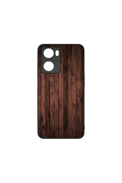 bestcase Λεπτή Γυάλινη Θήκη, Συμβατή με OPPO A57 4G / A57s, Ξύλο Καρυδιάς, Χρ...